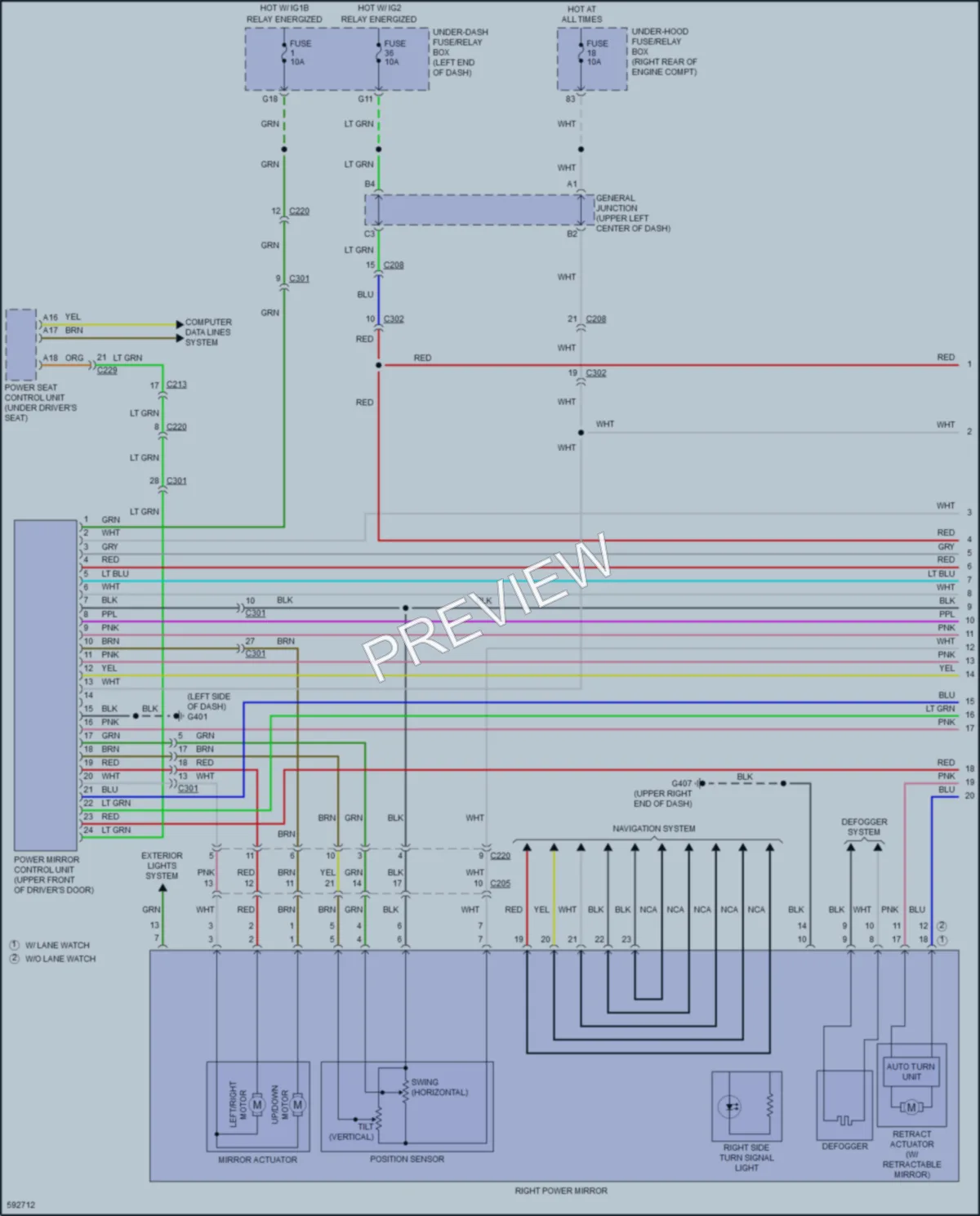 2018 Honda Odyssey Memory Systems wiring diagram preview