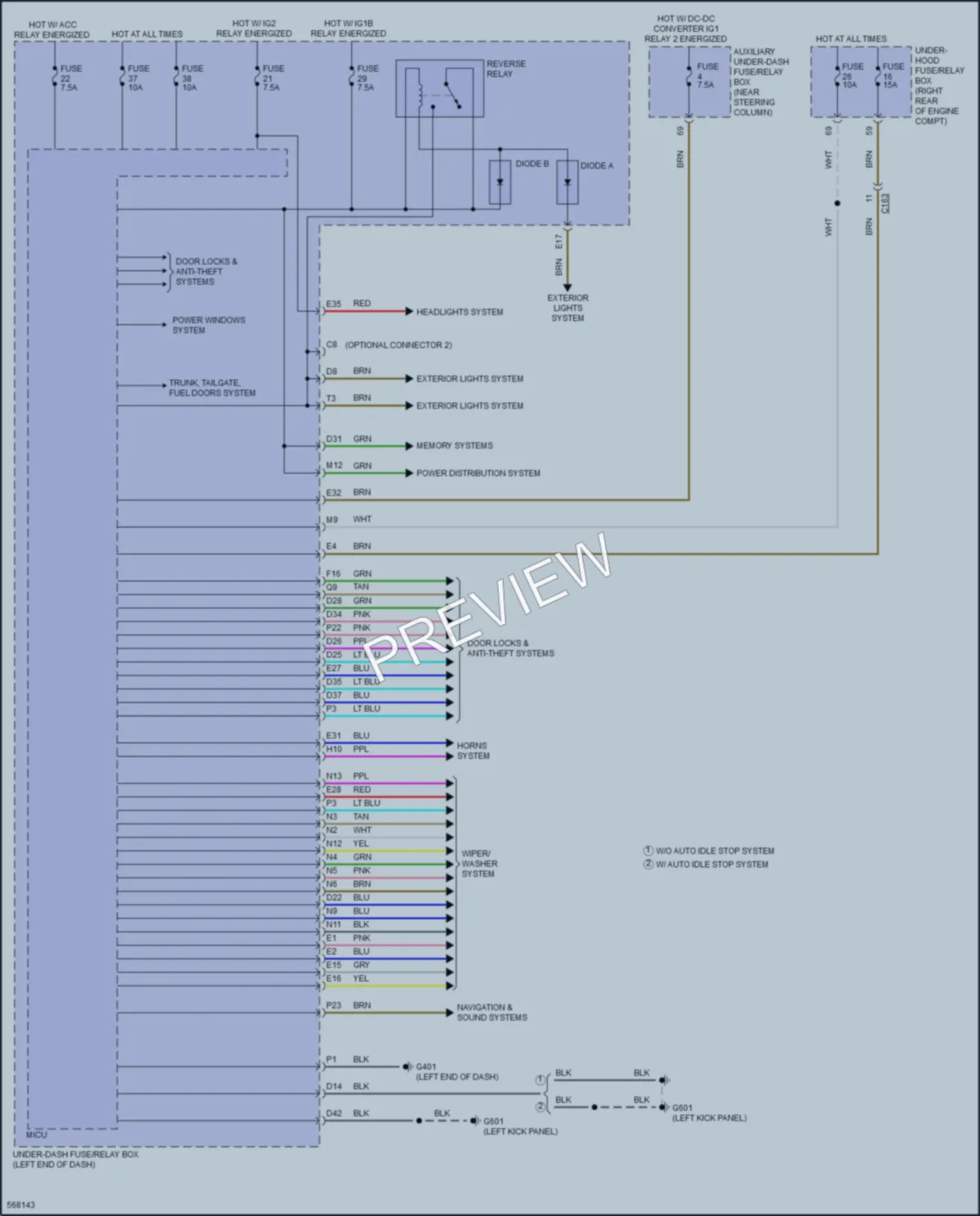 2018 Honda Pilot Body Control Modules wiring diagram preview