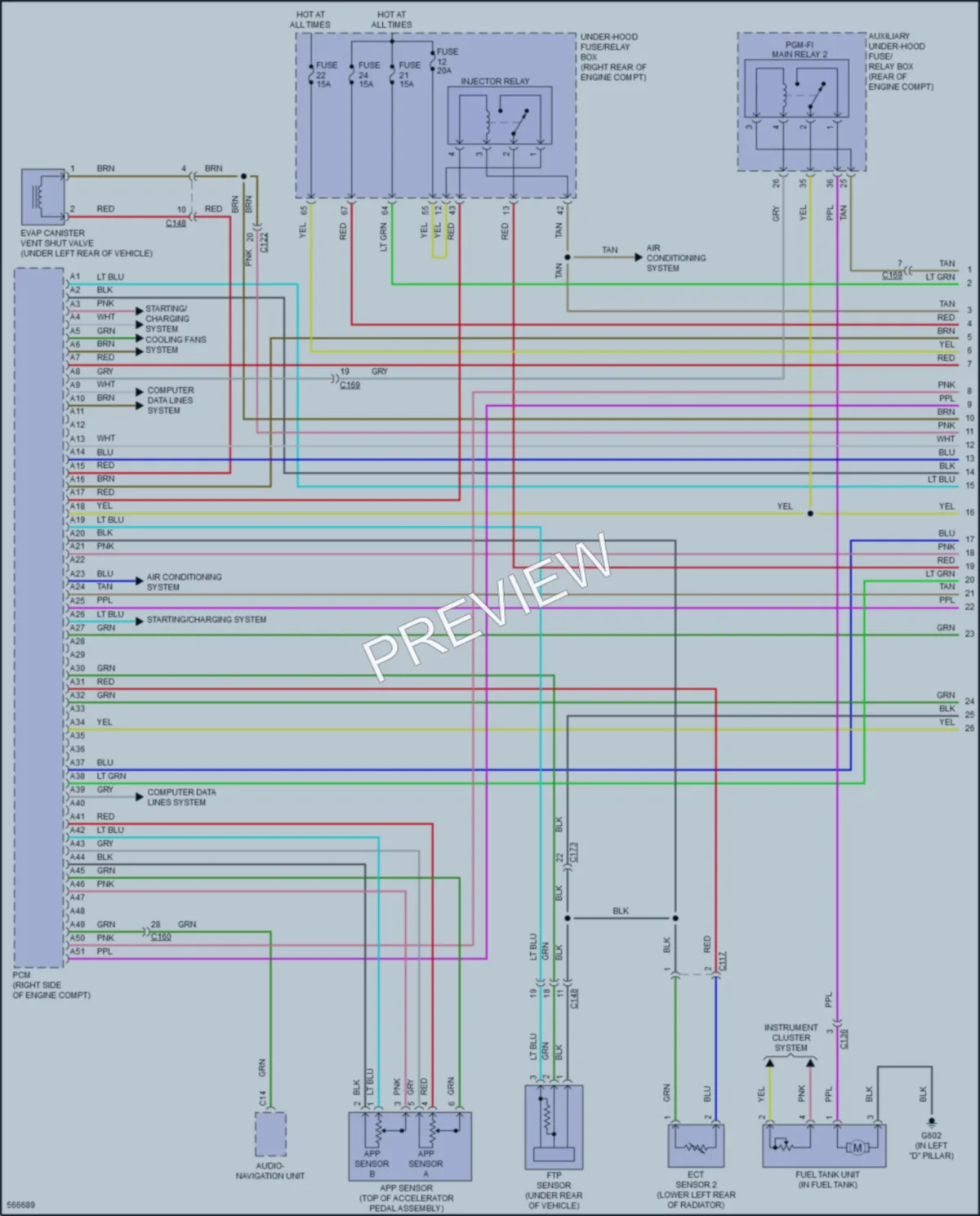 2018 Honda Pilot Engine Performance wiring diagram preview