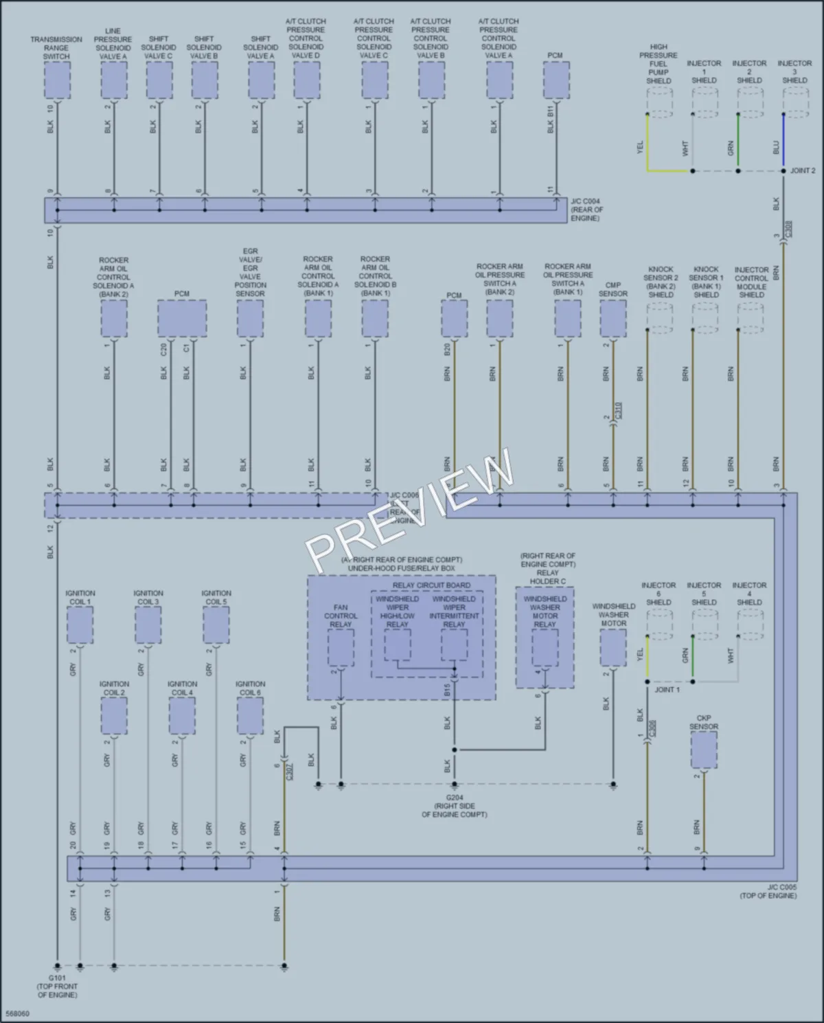 2018 Honda Ridgeline Ground Distribution wiring diagram preview