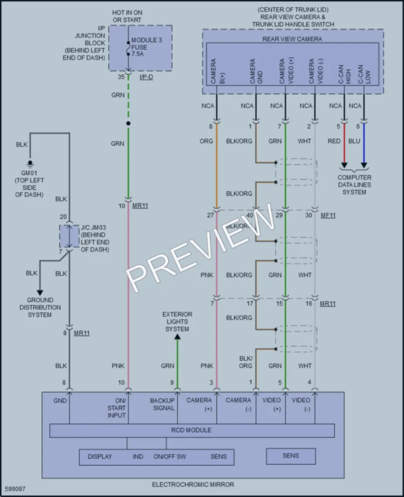 2018 Hyundai Accent Power Mirrors wiring diagram preview