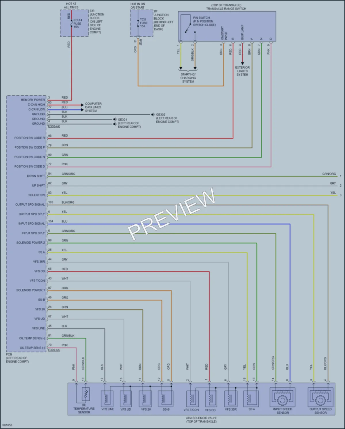 2018 Hyundai Accent Transmission wiring diagram preview