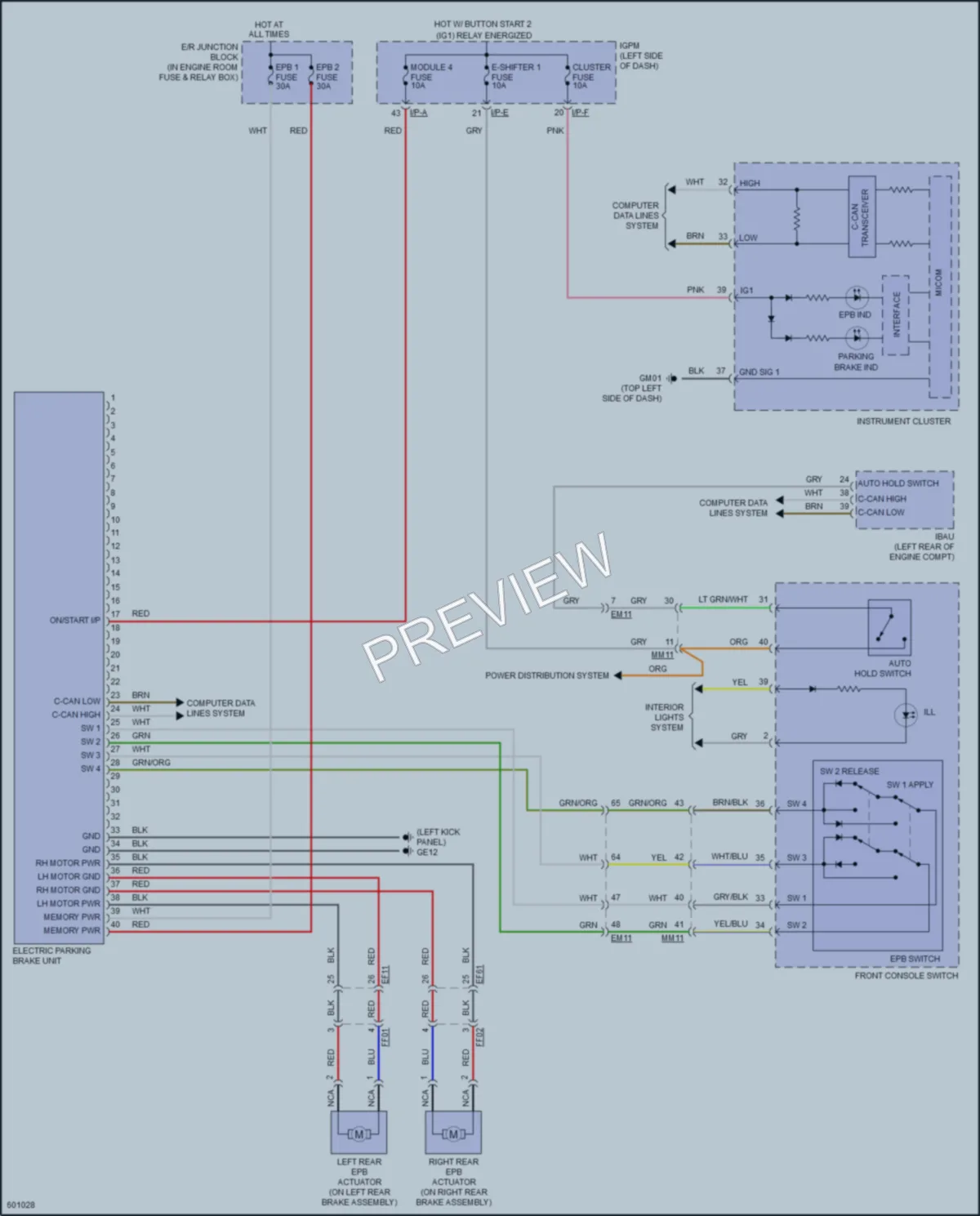 2018 Hyundai IoniqElectric Shift Interlock wiring diagram preview