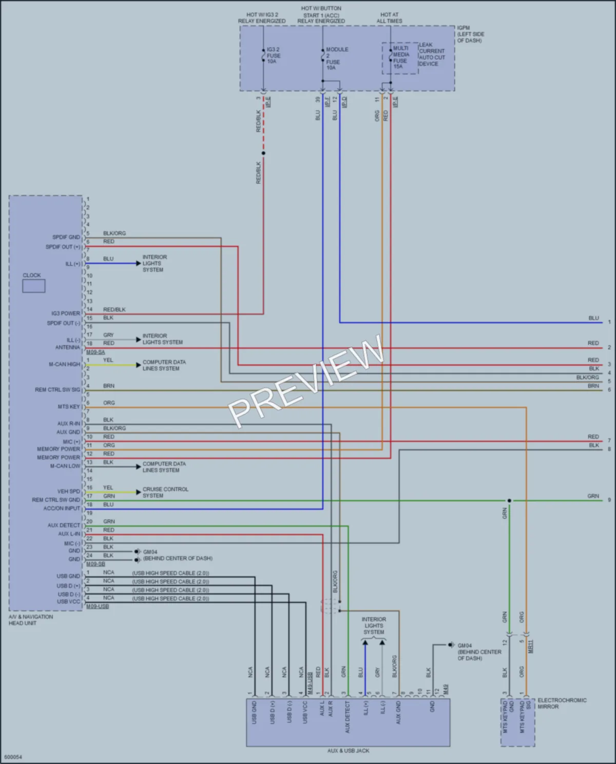 2018 Hyundai IoniqHybrid Radio wiring diagram preview