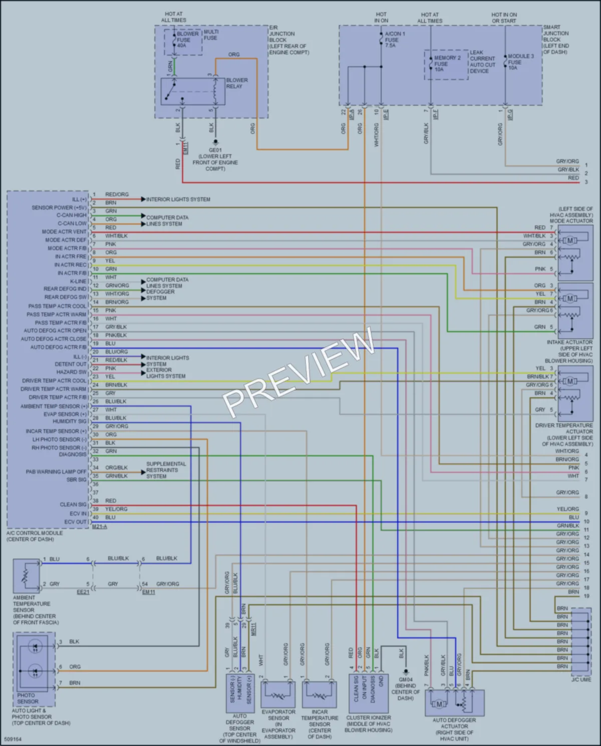 2018 Hyundai SantaFeSport Air Conditioning wiring diagram preview