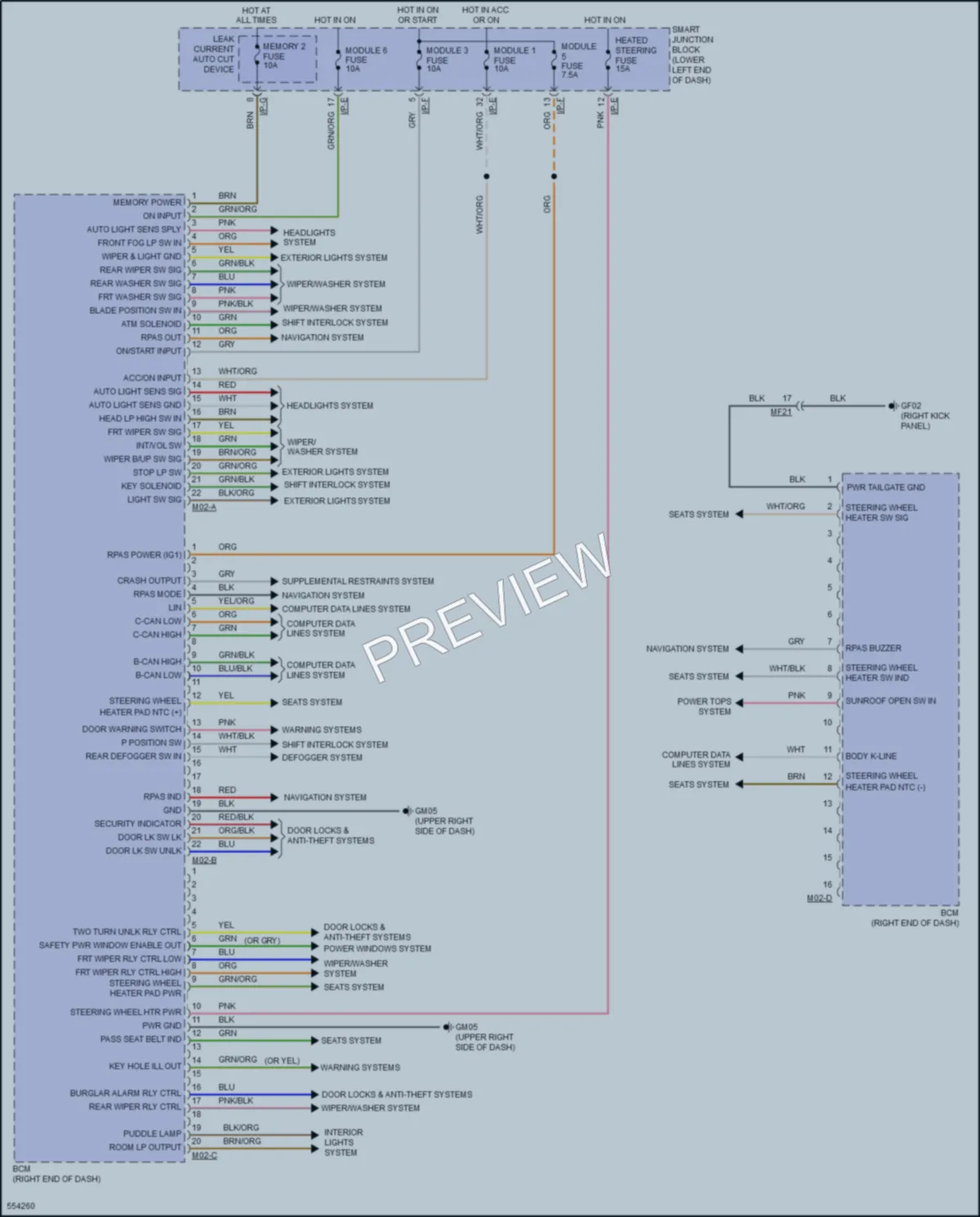 2018 Hyundai Tucson Body Control Modules wiring diagram preview