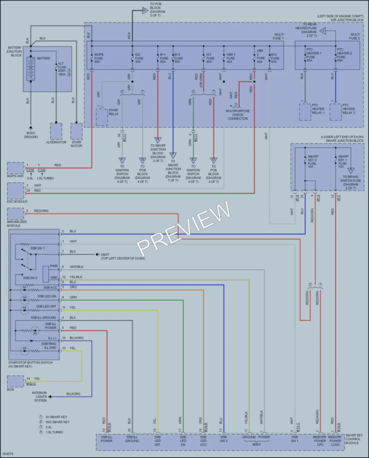 2018 Hyundai Tucson Power Distribution wiring diagram preview