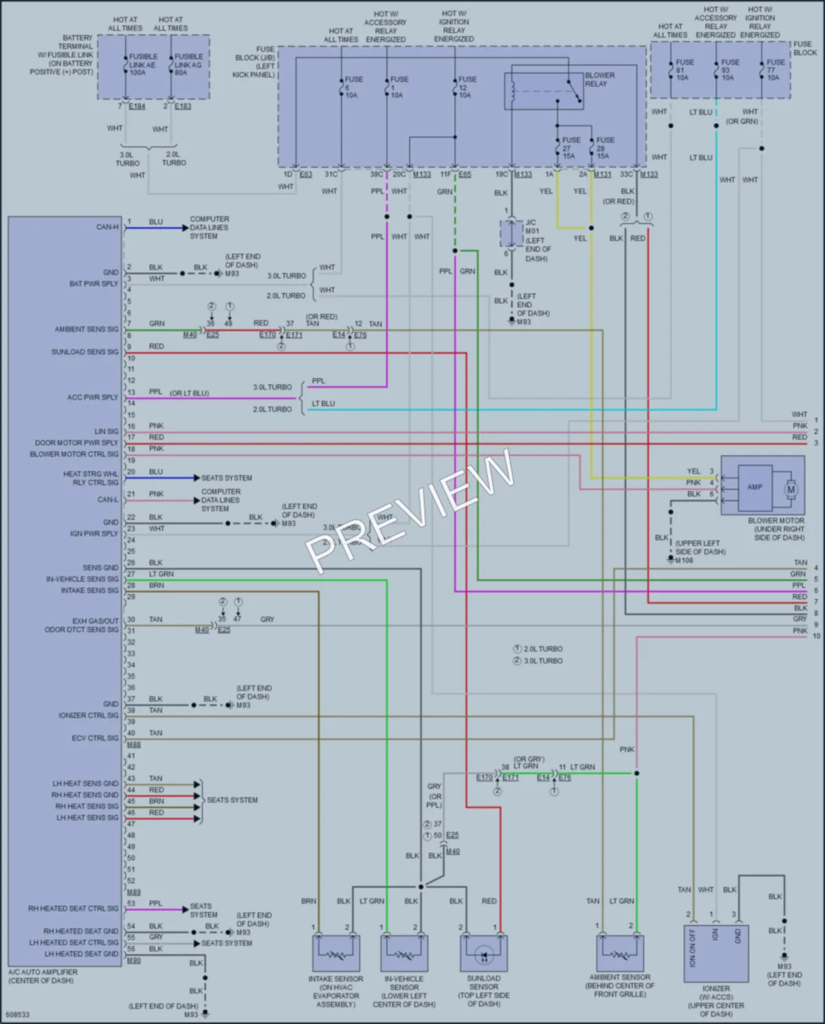 2018 Infiniti Q50Hybrid Air Conditioning wiring diagram preview