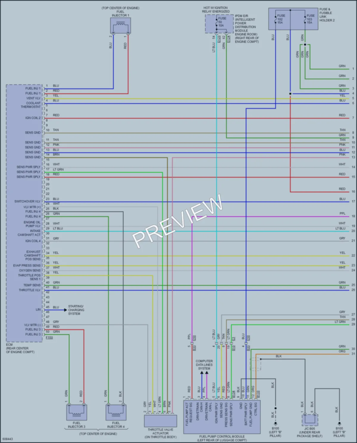 2018 Infiniti Q50Hybrid Engine Performance wiring diagram preview