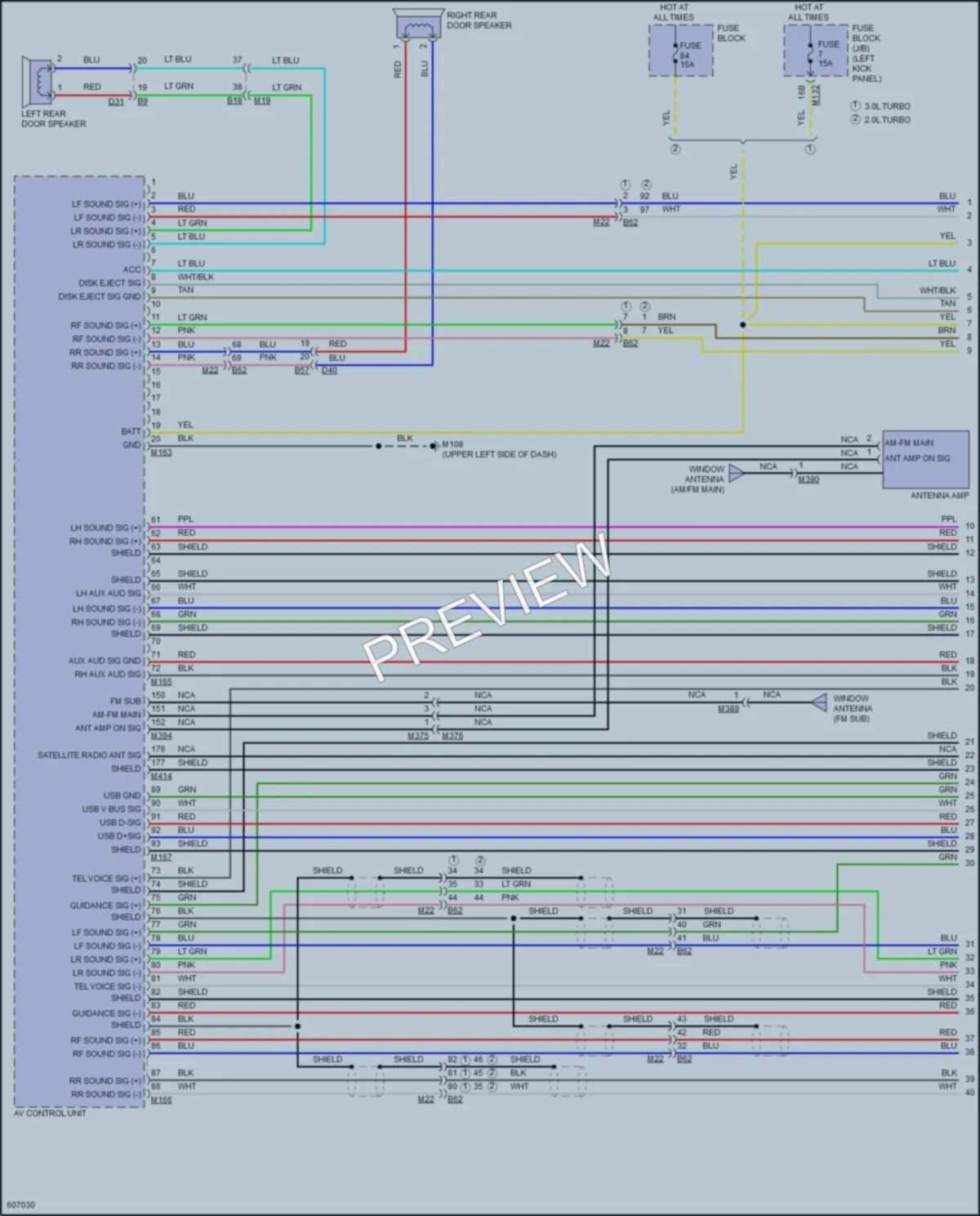 2018 Infiniti Q50Hybrid Radio wiring diagram preview