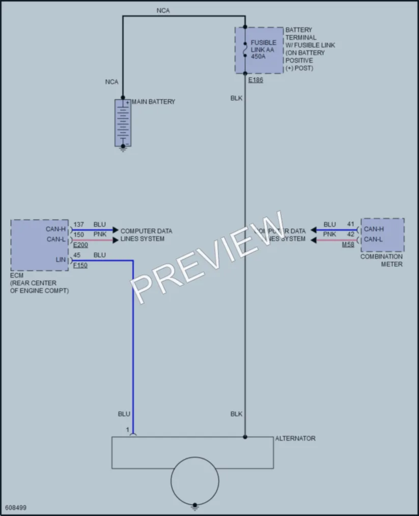 2018 Infiniti Q50Hybrid Starting Charging wiring diagram preview