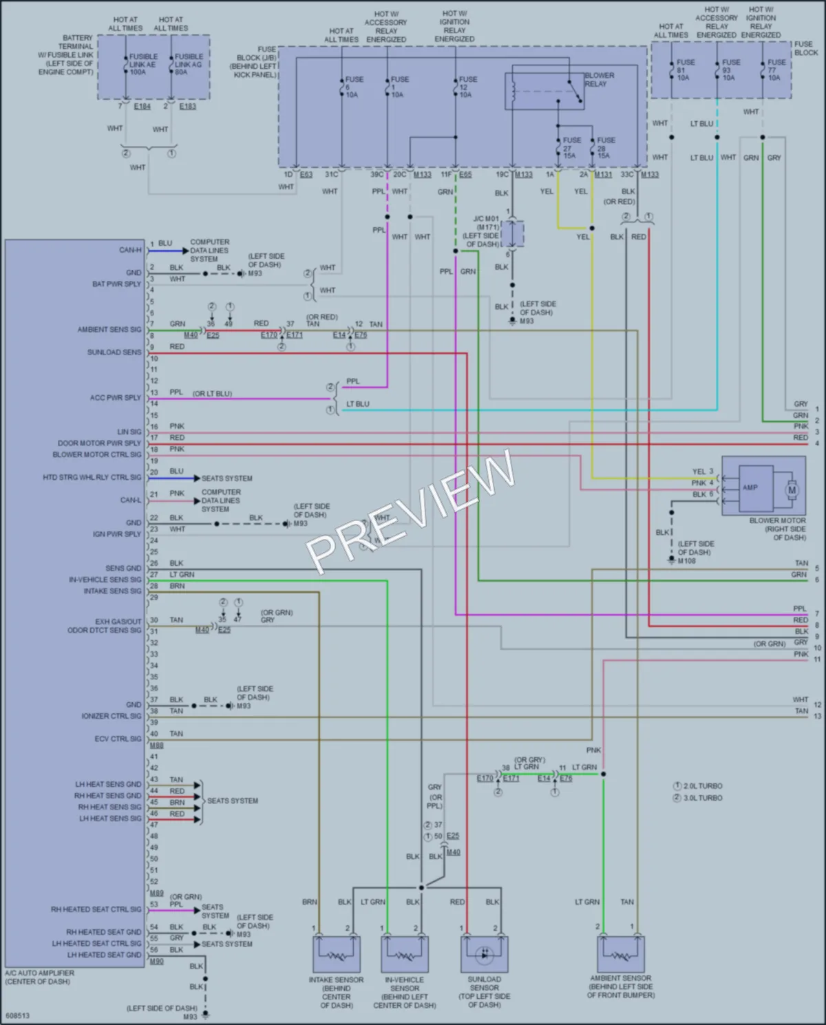 2018 Infiniti Q60 Air Conditioning wiring diagram preview