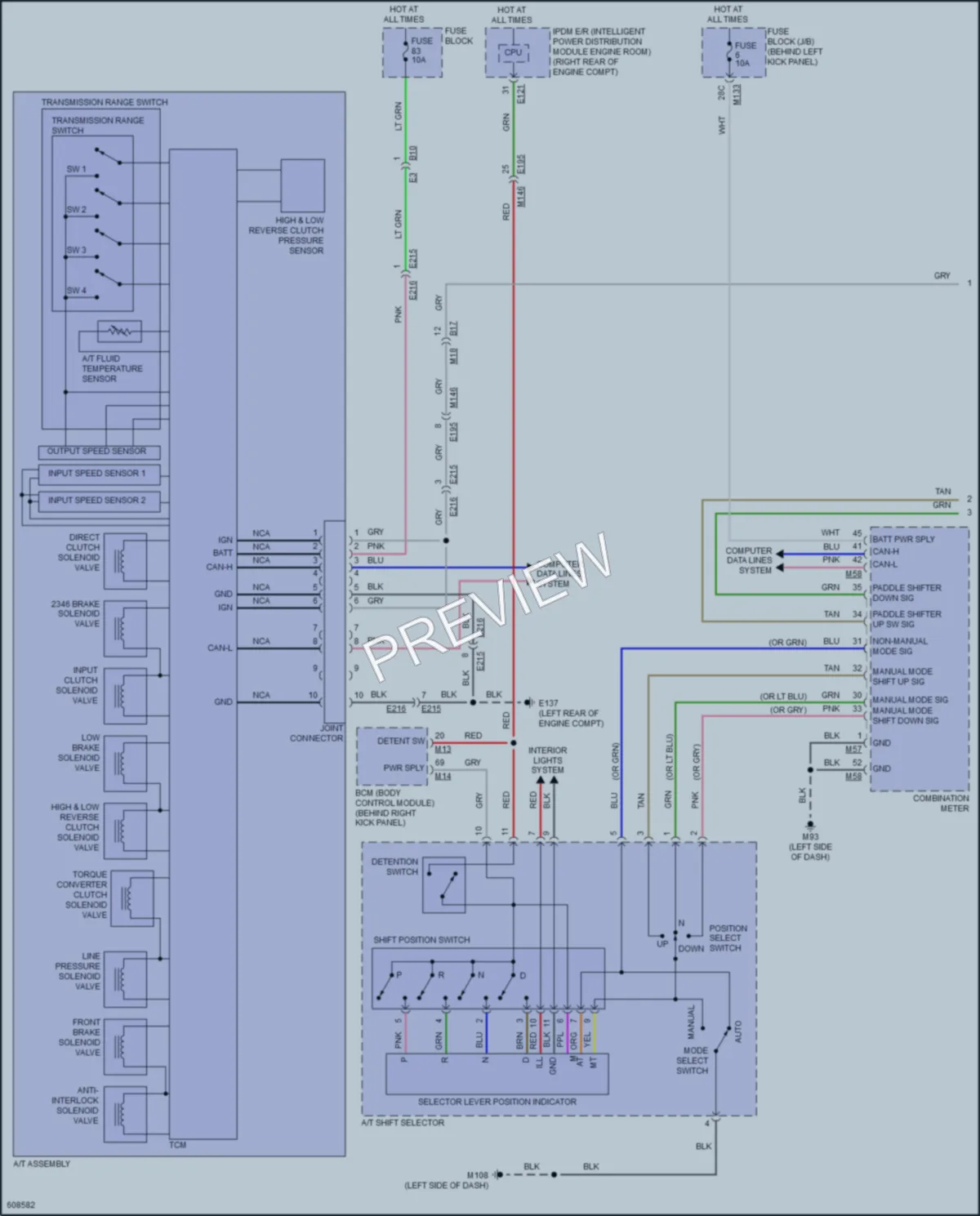 2018 Infiniti Q60 Transmission wiring diagram preview