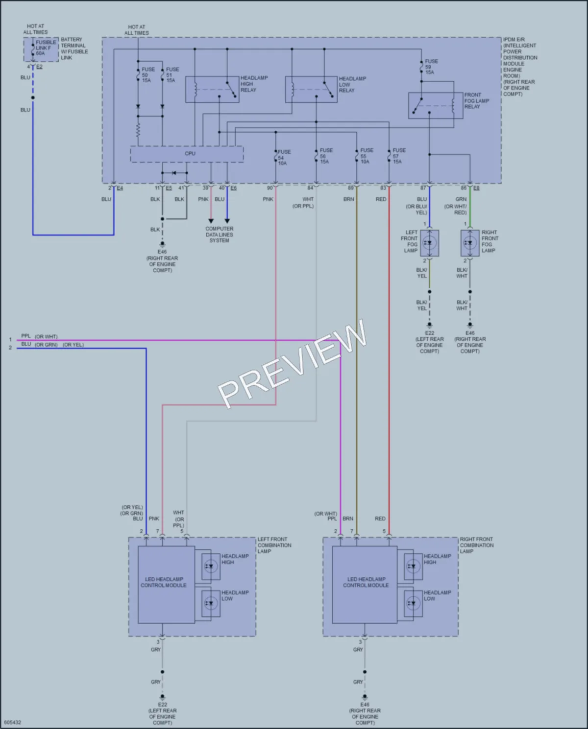 2018 Infiniti Q70 Headlights wiring diagram preview