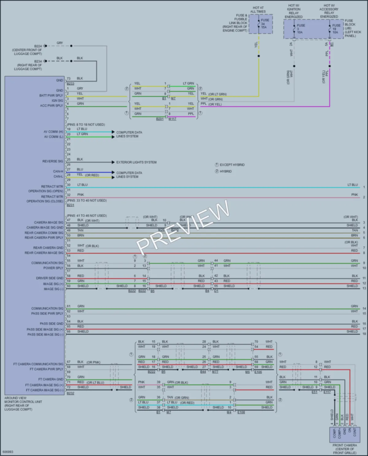 2018 Infiniti Q70Hybrid Navigation wiring diagram preview