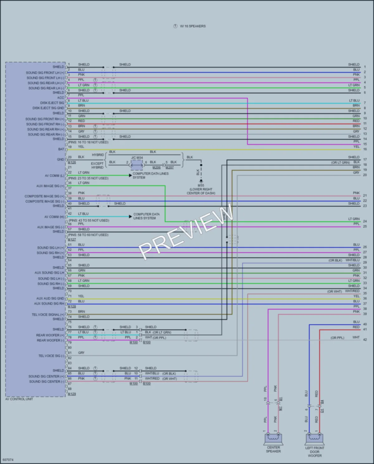 2018 Infiniti Q70Hybrid Radio wiring diagram preview
