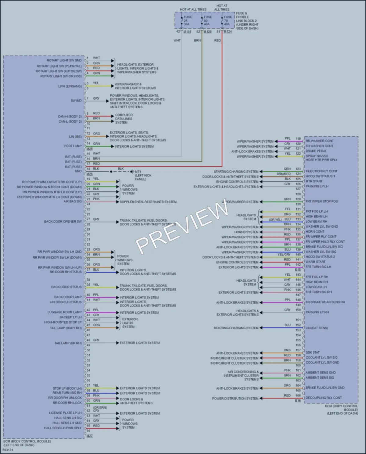 2018 Infiniti QX30 Body Control Modules wiring diagram preview