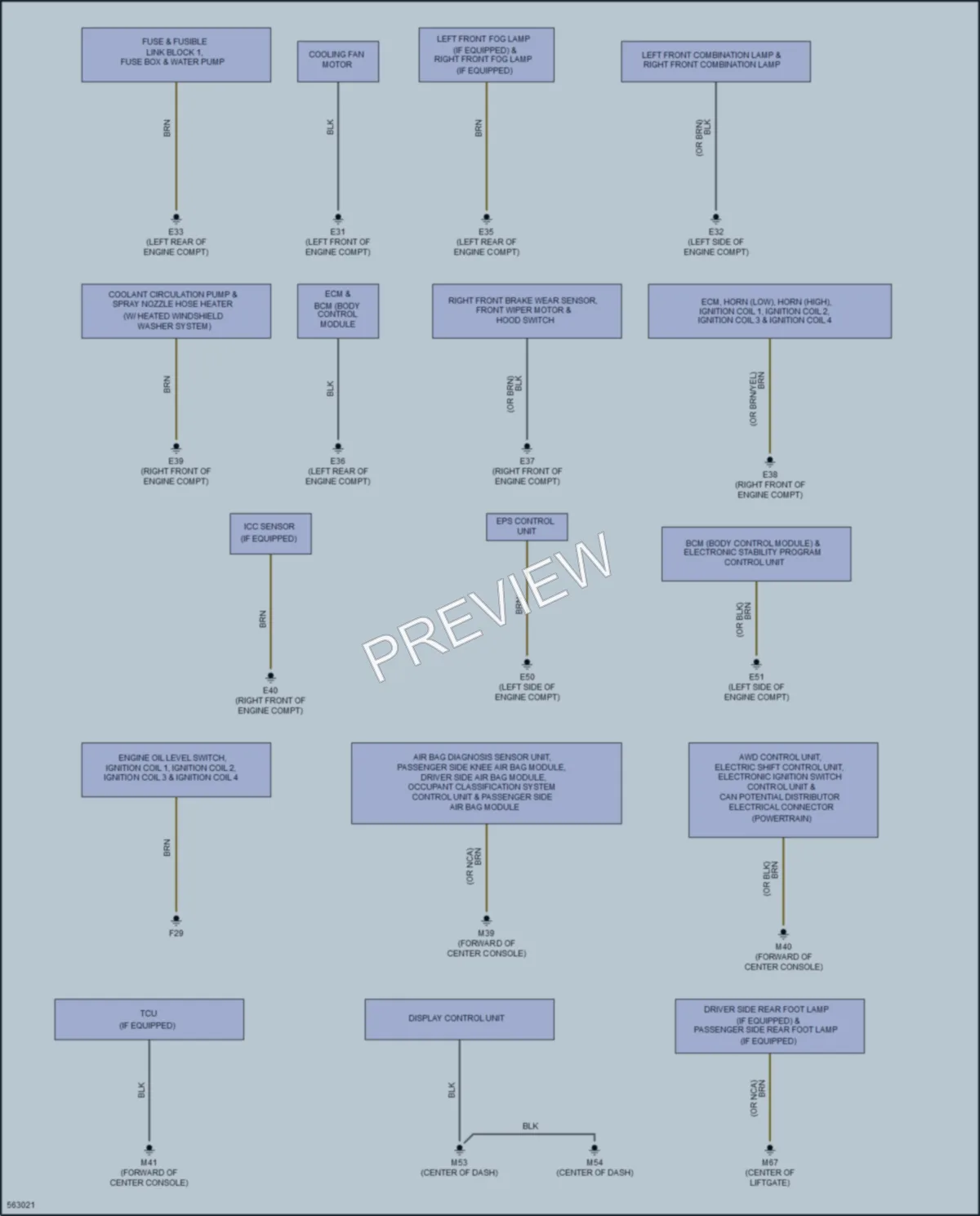2018 Infiniti QX30 Ground Distribution wiring diagram preview