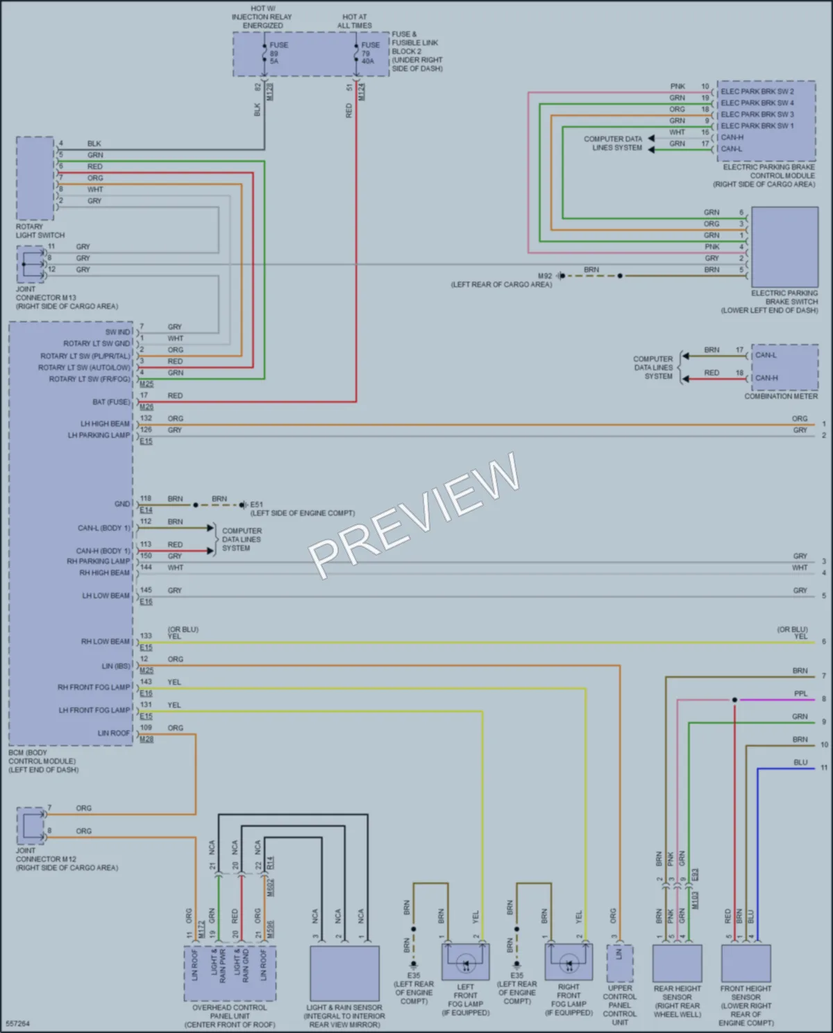 2018 Infiniti QX30 Headlights wiring diagram preview