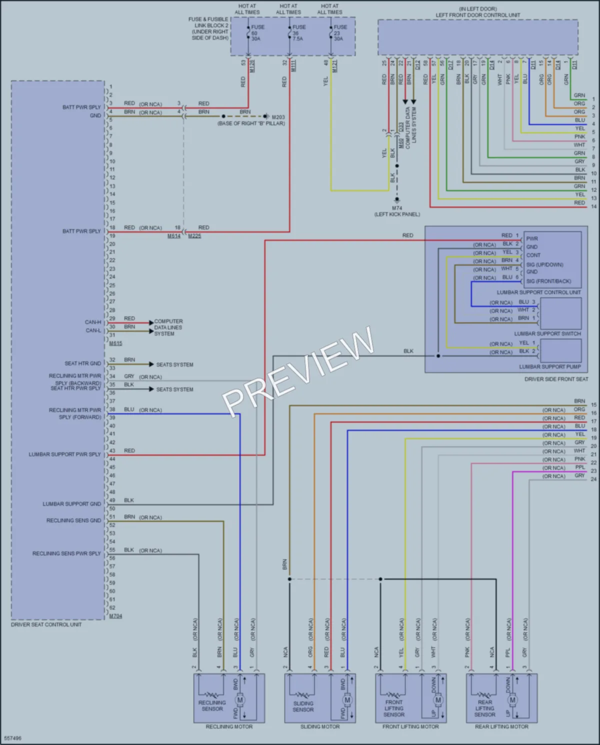 2018 Infiniti QX30 Memory Systems wiring diagram preview
