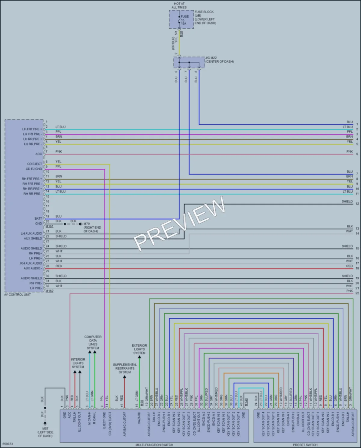 2018 Infiniti QX60 Radio wiring diagram preview