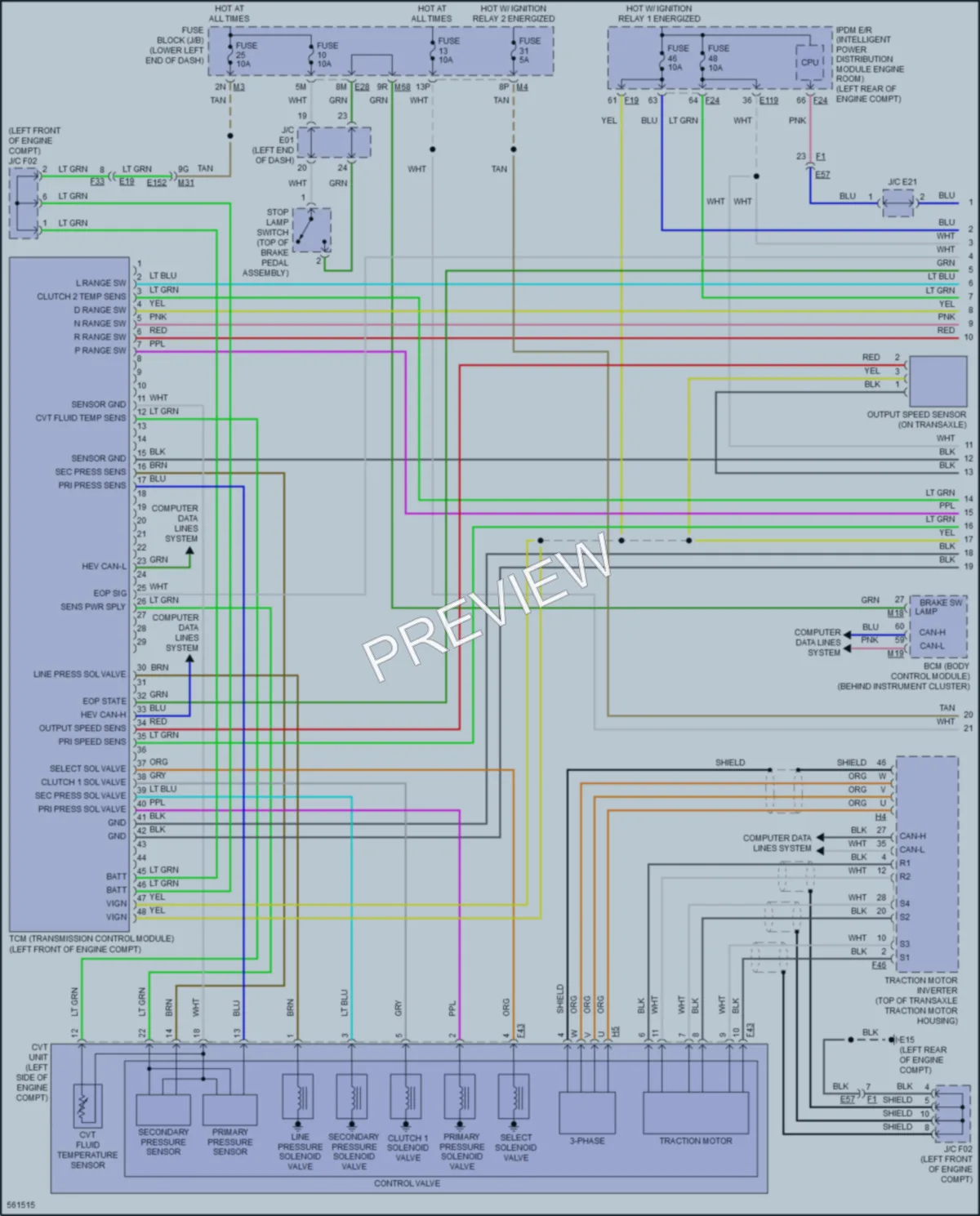2018 Infiniti QX60 Transmission wiring diagram preview