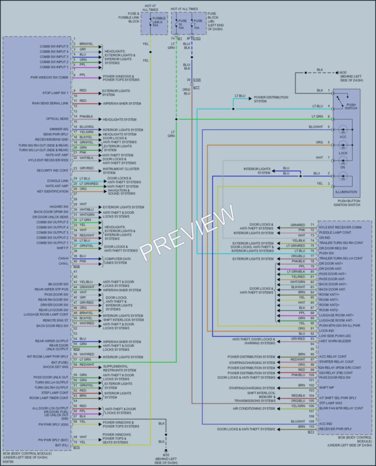 2018 Infiniti QX80 Body Control Modules wiring diagram preview