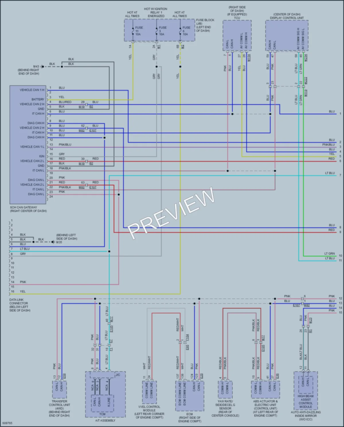 2018 Infiniti QX80 Computer Data Lines wiring diagram preview
