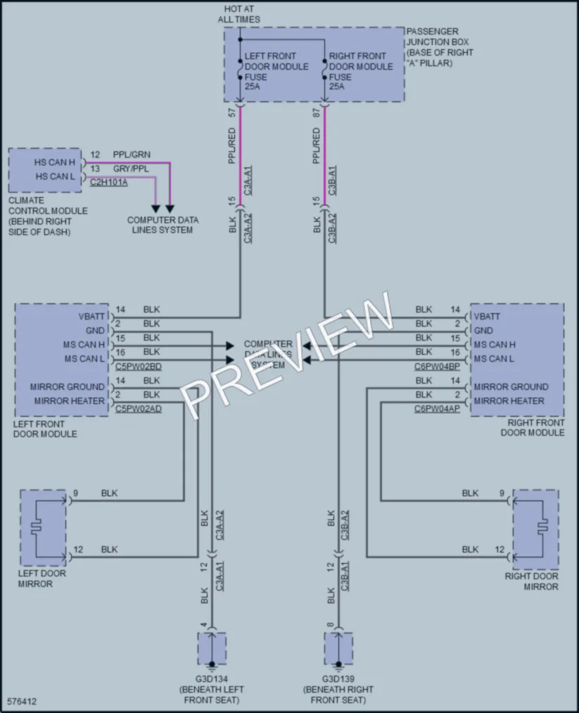 2018 Jaguar XFSportbrake Defoggers wiring diagram preview