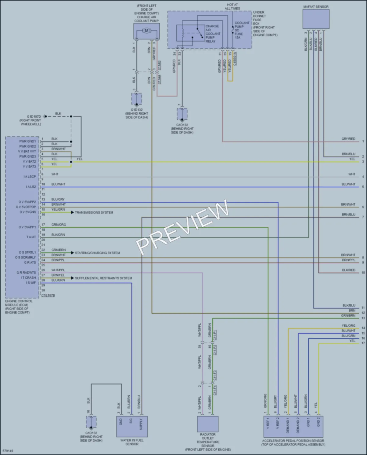 2018 Jaguar XFSportbrake Engine Performance wiring diagram preview