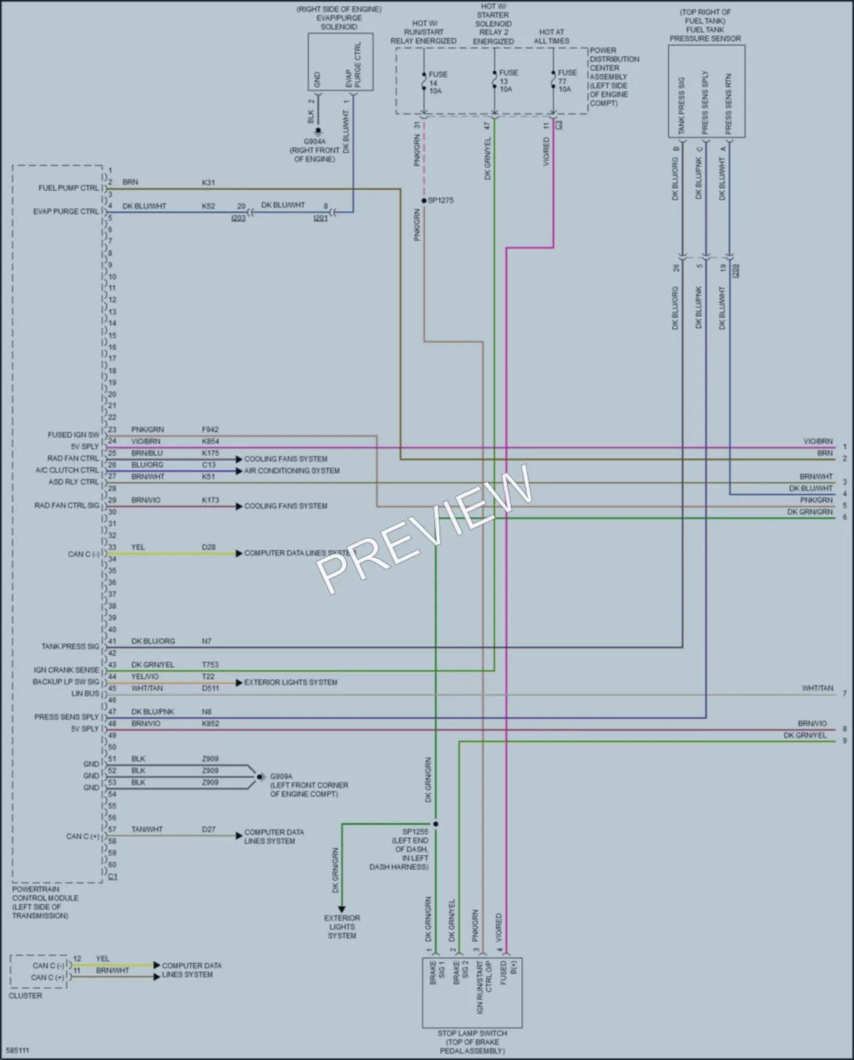 2018 Jeep Cherokee Engine Performance wiring diagram preview