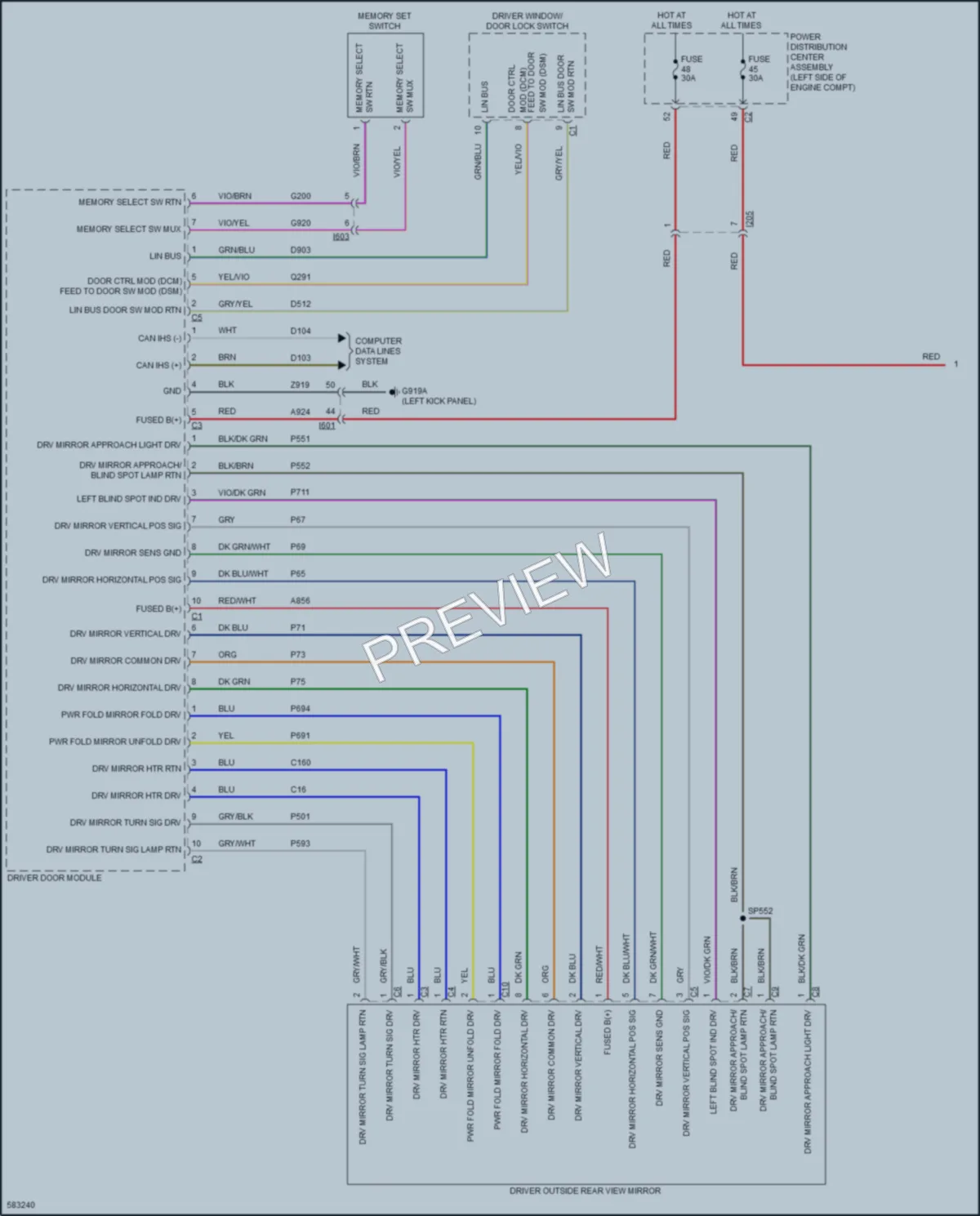 2018 Jeep Cherokee Memory Systems wiring diagram preview