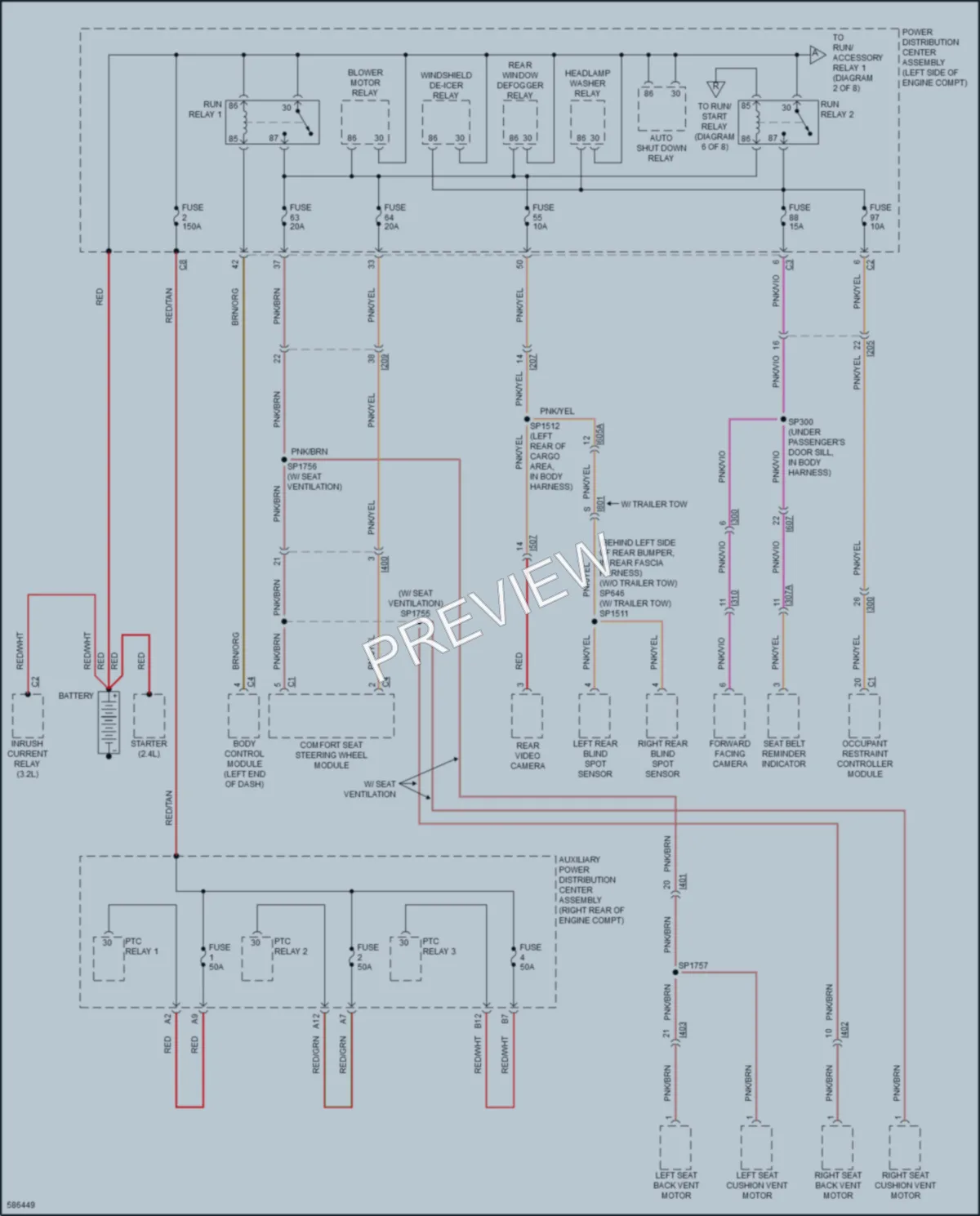 2018 Jeep Cherokee Power Distribution wiring diagram preview
