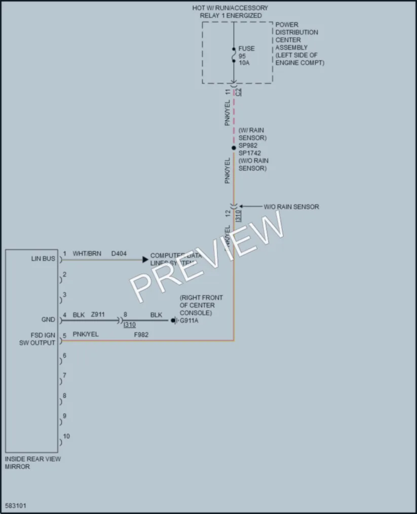 2018 Jeep Cherokee Power Mirrors wiring diagram preview
