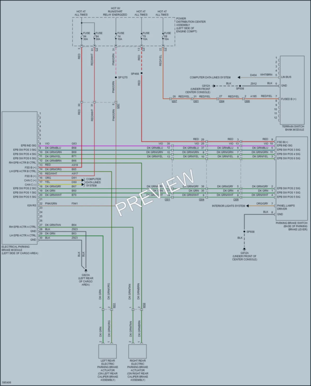 2018 Jeep Cherokee Shift Interlock wiring diagram preview