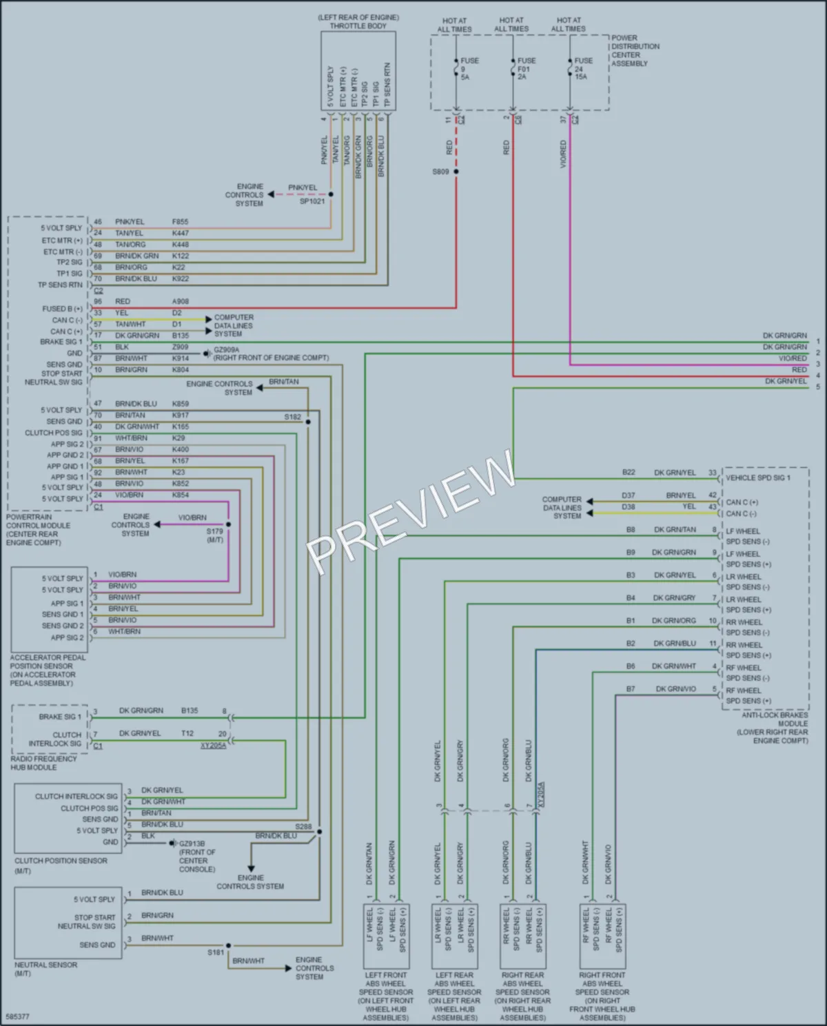 2018 Jeep Compass Cruise Control wiring diagram preview