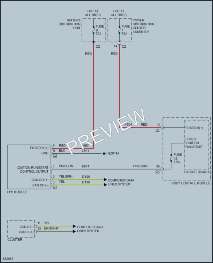 2018 Jeep Compass Electronic Power Steering wiring diagram preview