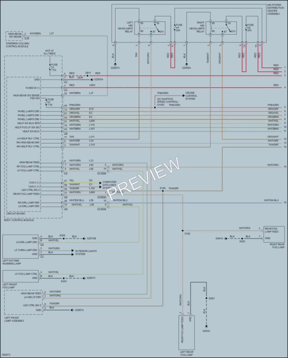 2018 Jeep Compass Headlights wiring diagram preview