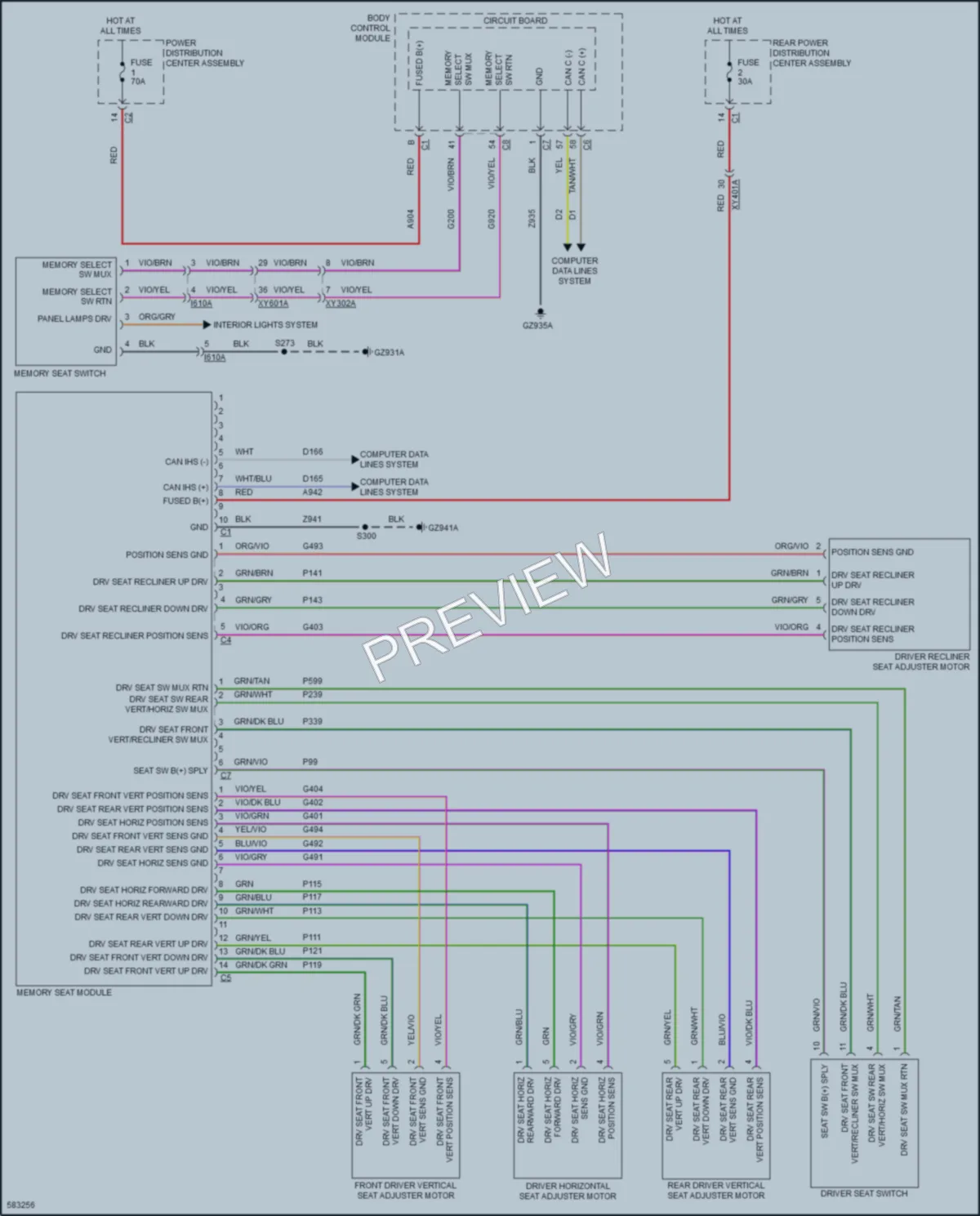 2018 Jeep Compass Memory Systems wiring diagram preview