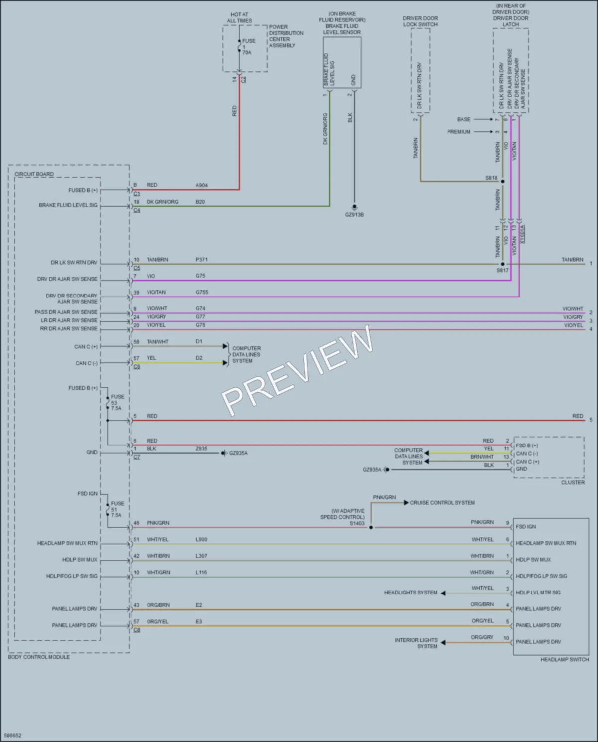 2018 Jeep Compass Warning Systems wiring diagram preview