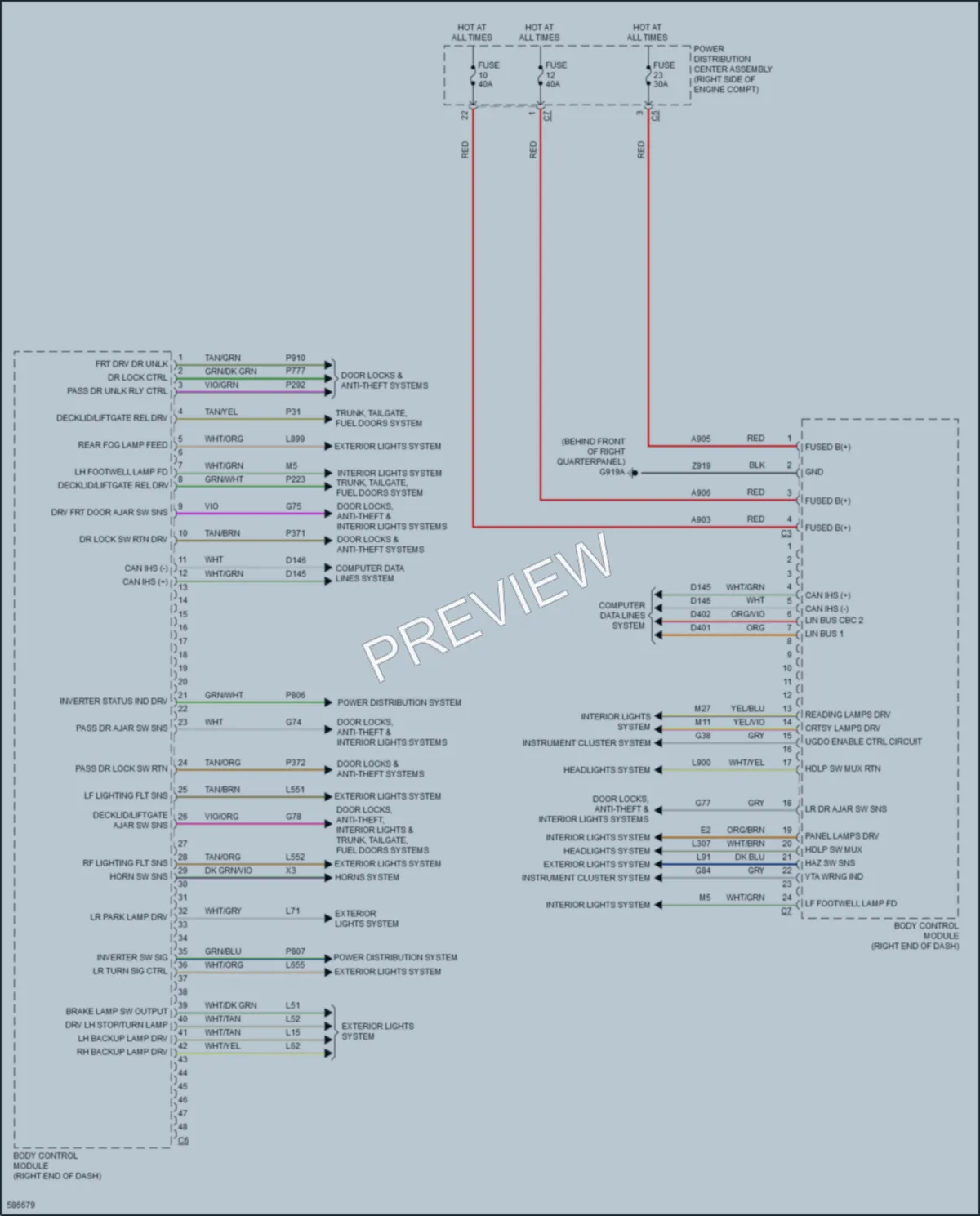 2018 Jeep GrandCherokee Body Control Modules wiring diagram preview