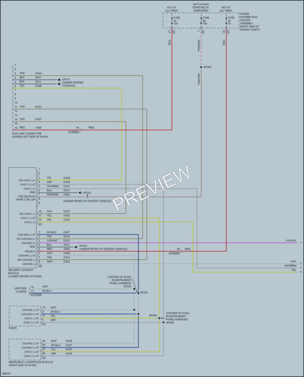 2018 Jeep GrandCherokee Computer Data Lines wiring diagram preview