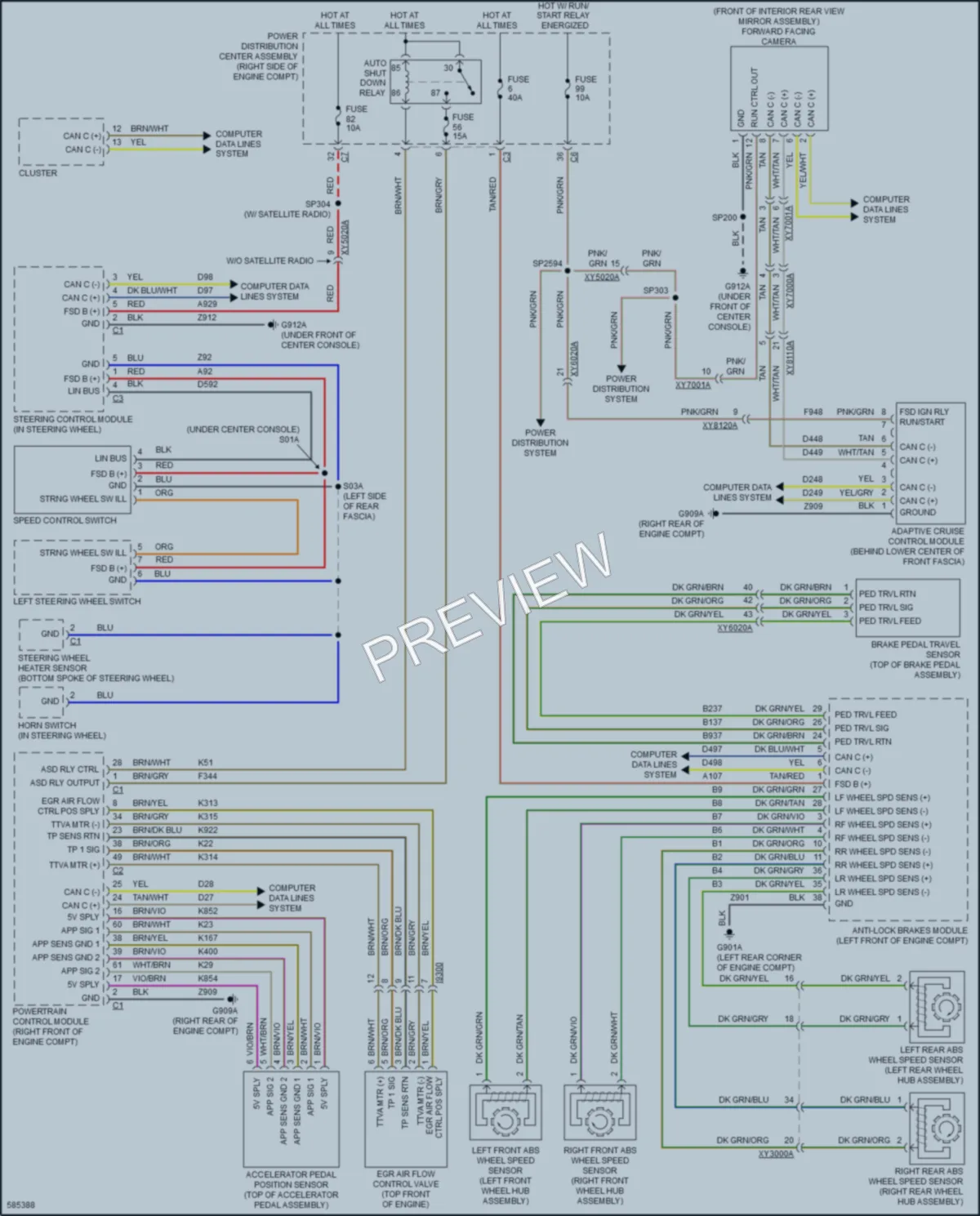 2018 Jeep GrandCherokee Cruise Control wiring diagram preview