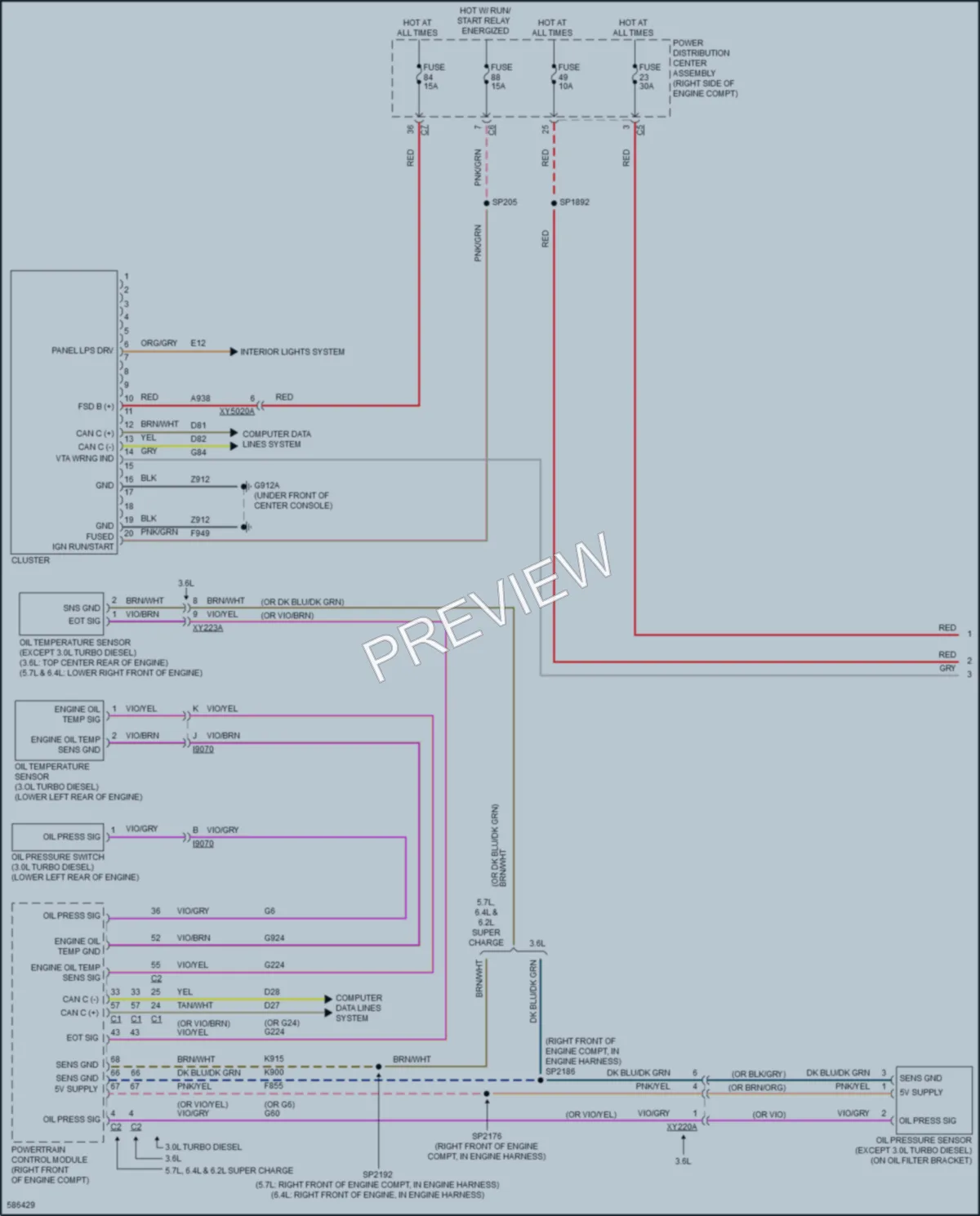 2018 Jeep GrandCherokee Instrument Cluster wiring diagram preview