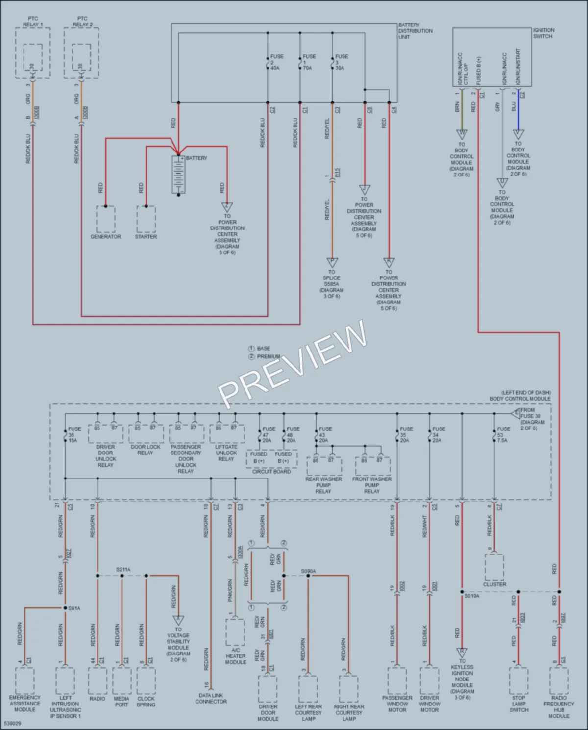 2018 Jeep Renegade Power Distribution wiring diagram preview