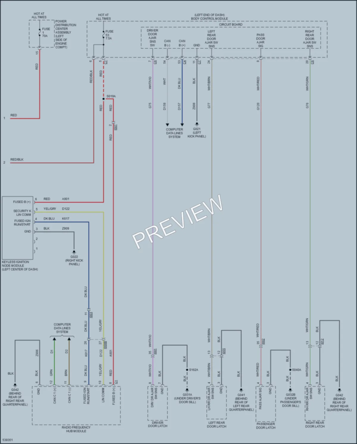2018 Jeep Renegade Warning Systems wiring diagram preview
