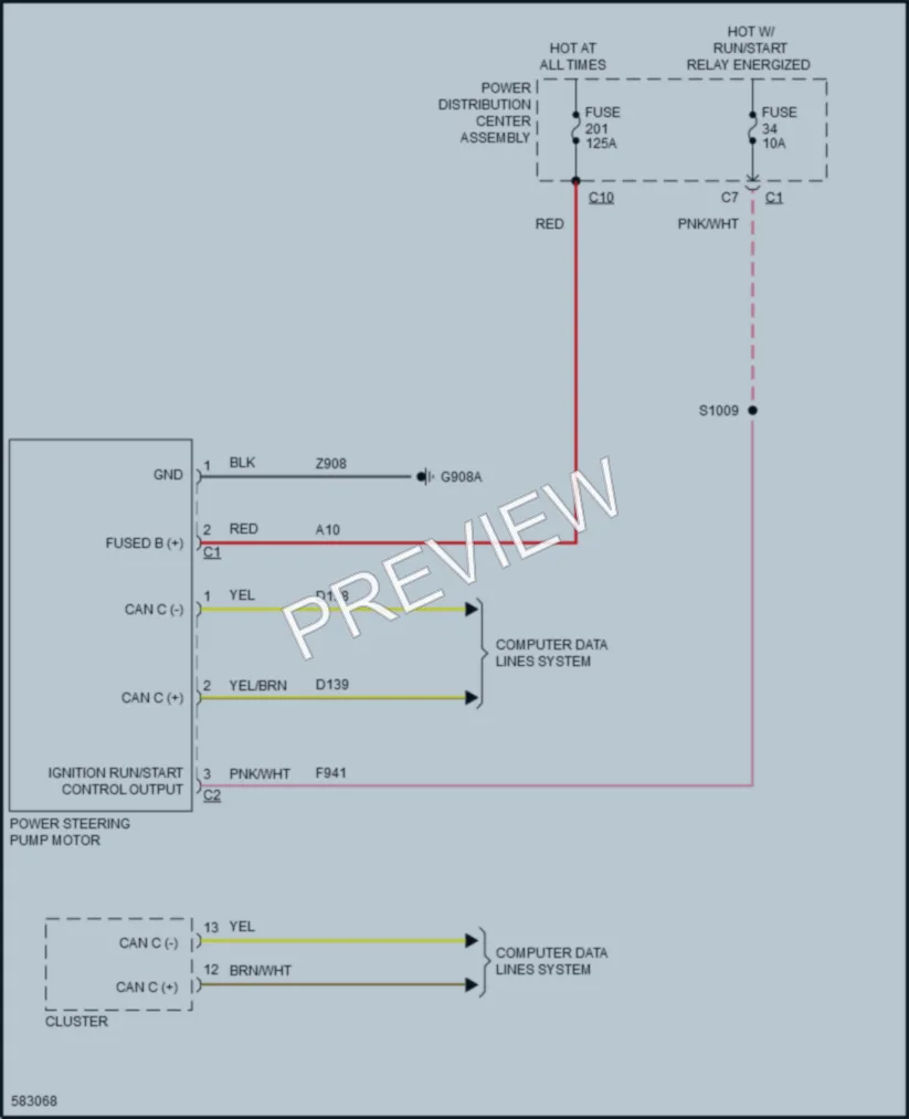 2018 Jeep Wrangler Electronic Power Steering wiring diagram preview