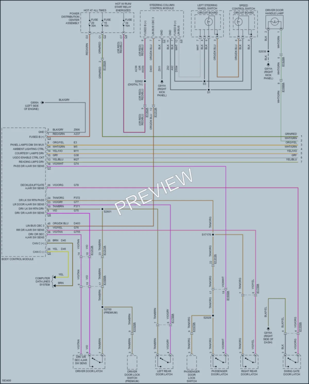 2018 Jeep Wrangler Interior Lights wiring diagram preview