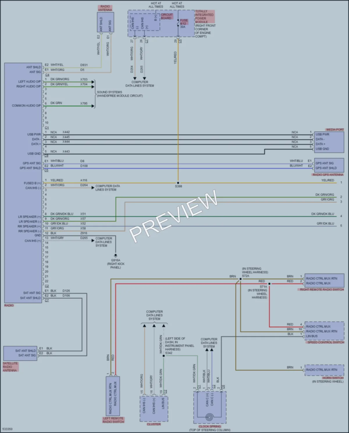2018 Jeep Wrangler Navigation wiring diagram preview