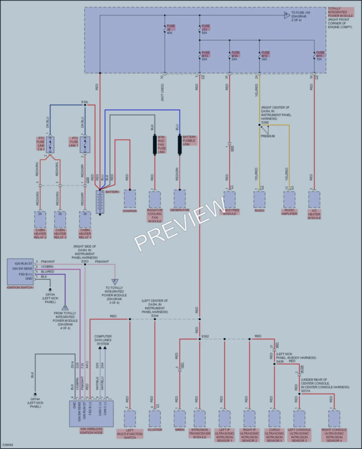 2018 Jeep WranglerJKUnlimited Power Distribution wiring diagram preview